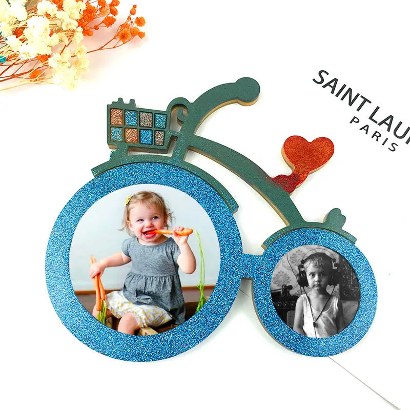 

LOVE'N LV711F Cute bicycle photo frame ornament silicone mould Diy handmade bicycle photo frame pendant epoxy resin mold