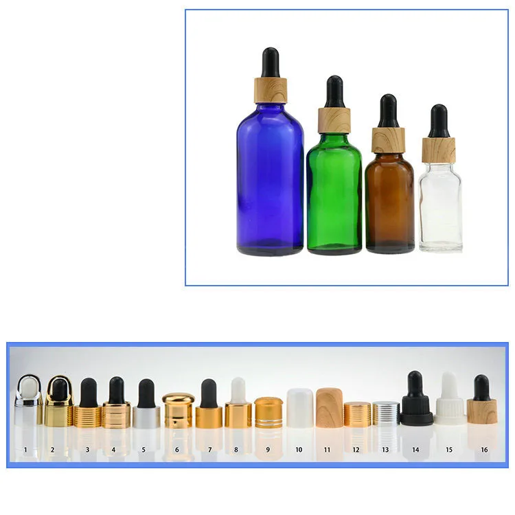 Essential Oil Vials glass bottle colorful 5ML 10ML 15ML 20ML Pure dew bottle Dropper bottle manufacture