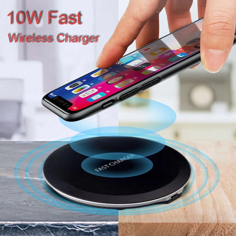 

OEM customized logo universal 10watt portable smart watch wireless-charger desktop magnetic QI 10W fast phone wireless charger