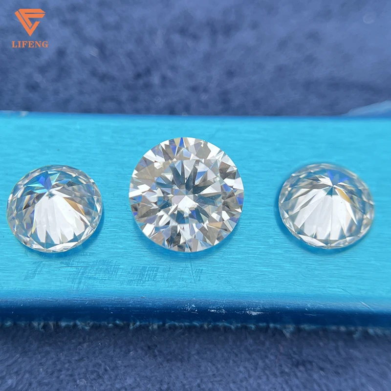 

For making moissanite earrings Round Brilliant Cut various sizes Stone VVS D Color Loose Stone Moissanite Diamonds