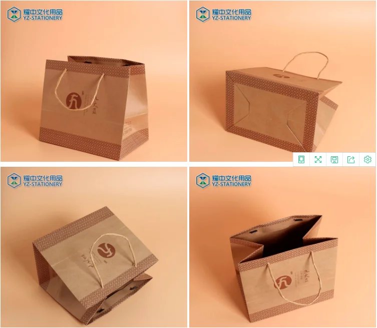 shopping bags with logos