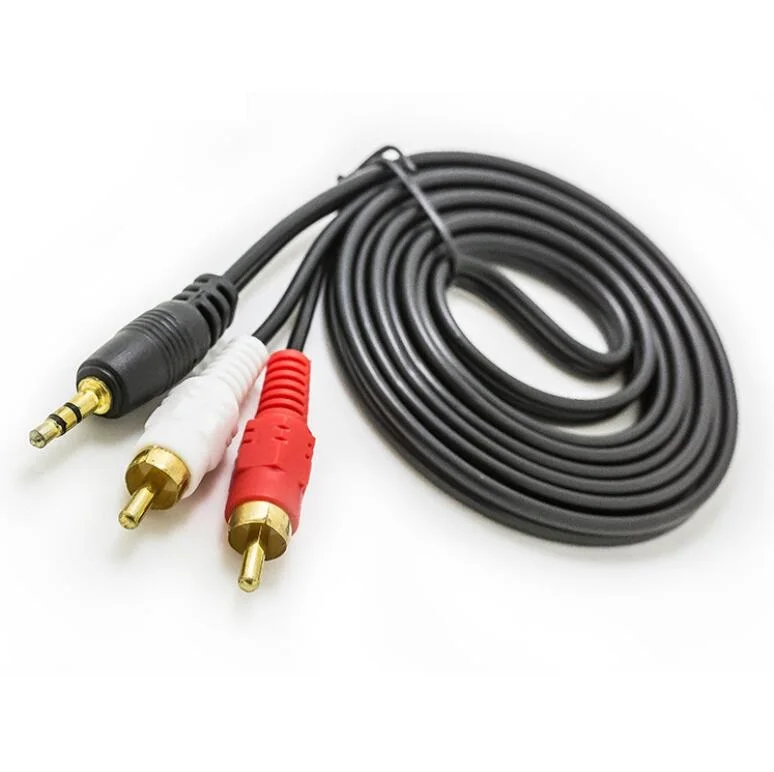 Custom 0.5-3m Audio Rca Cable 3.5mm To 2 Rca Av Cable Male To Male For ...