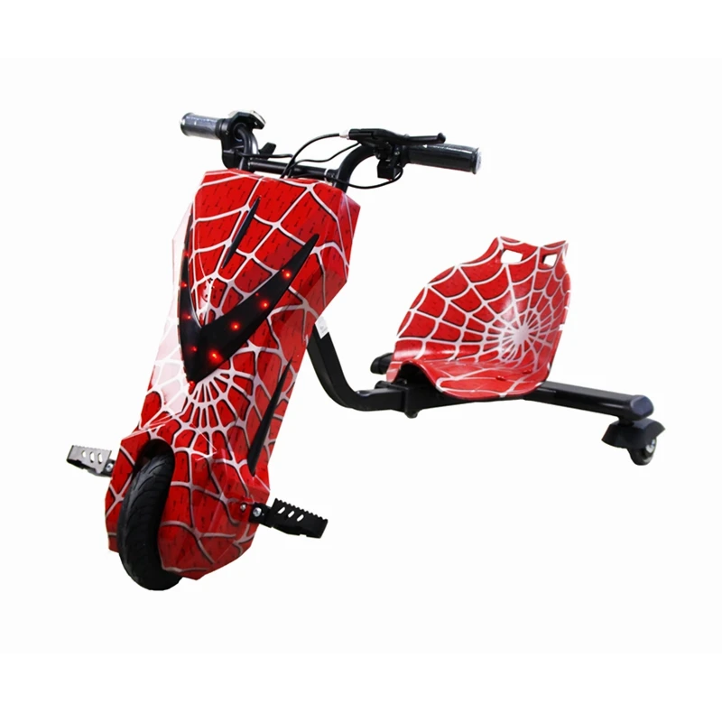 

8inch three wheels drift scooter 360 degree kid drifting trike scooter tensible seat / suspension seat for adult