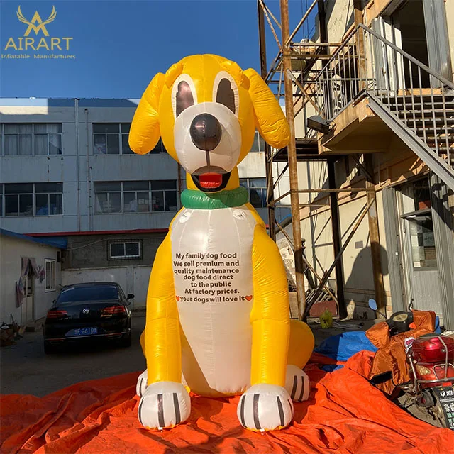 Advertising Giant Inflatable Yellow Dog Animal Balloon For Decoration Buy Inflatable Yellow
