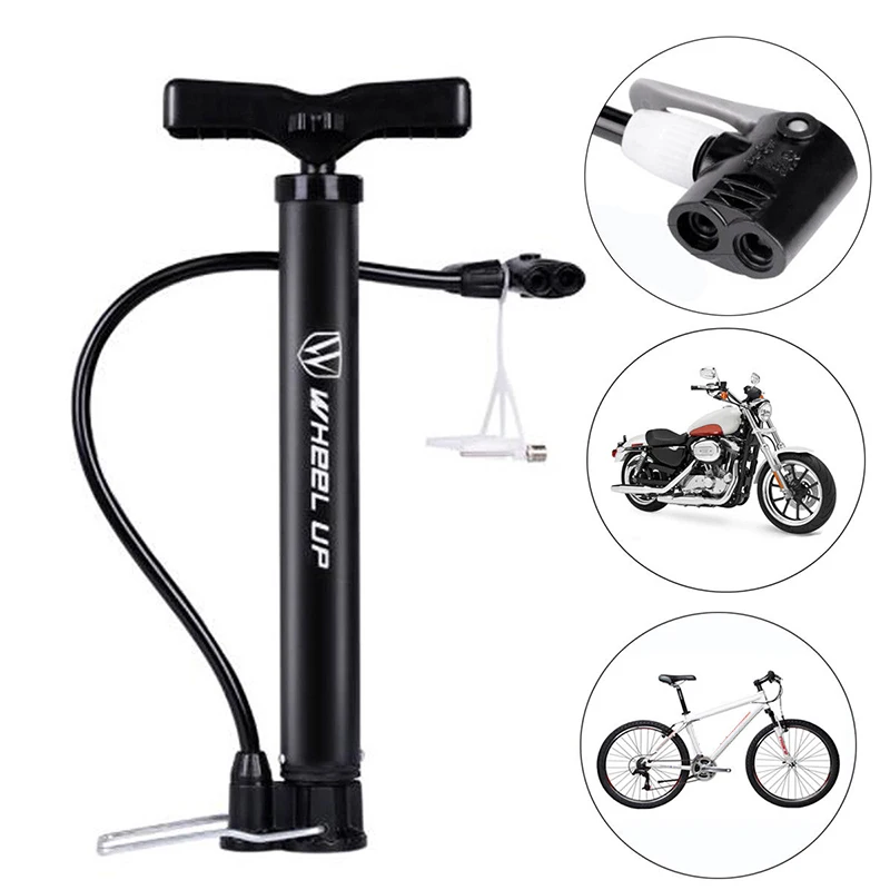 

High quality Portable Foot Bike Air Pump 120PSI Bicycle Inflator for Outdoor Sports, Black