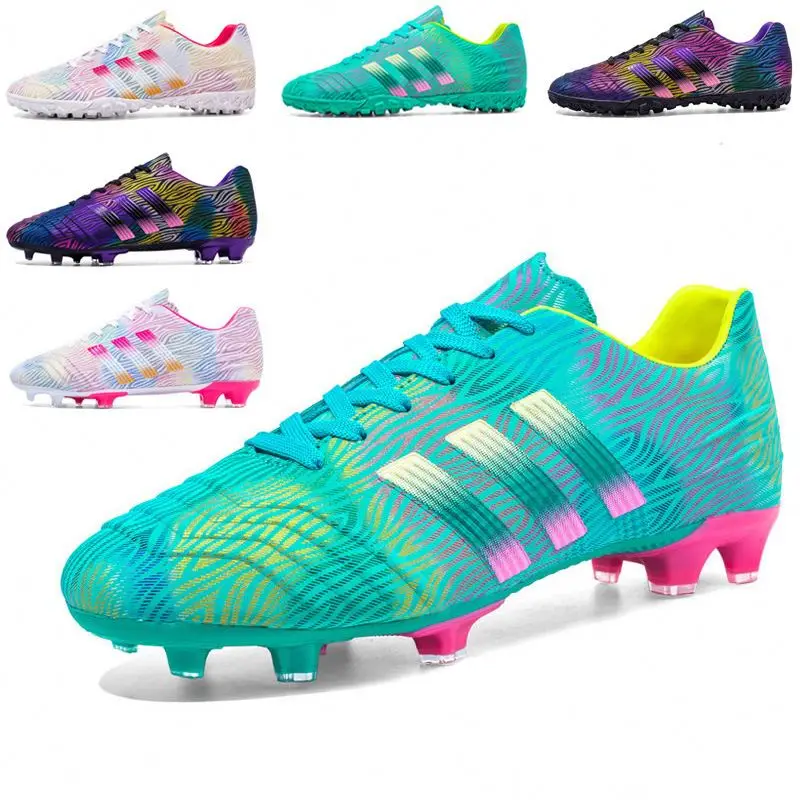 

2021 New Outdoor Training Sneakers Soccer Shoe Long Spikes Sport Boots Men Professional Football Shoes, As the picture show