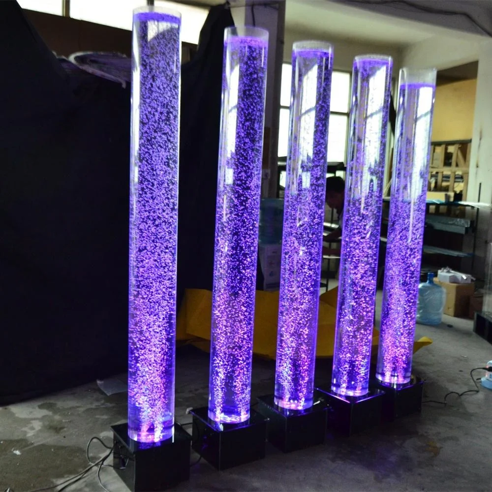

LED lighting RGB color light home decoration water bubble round columns