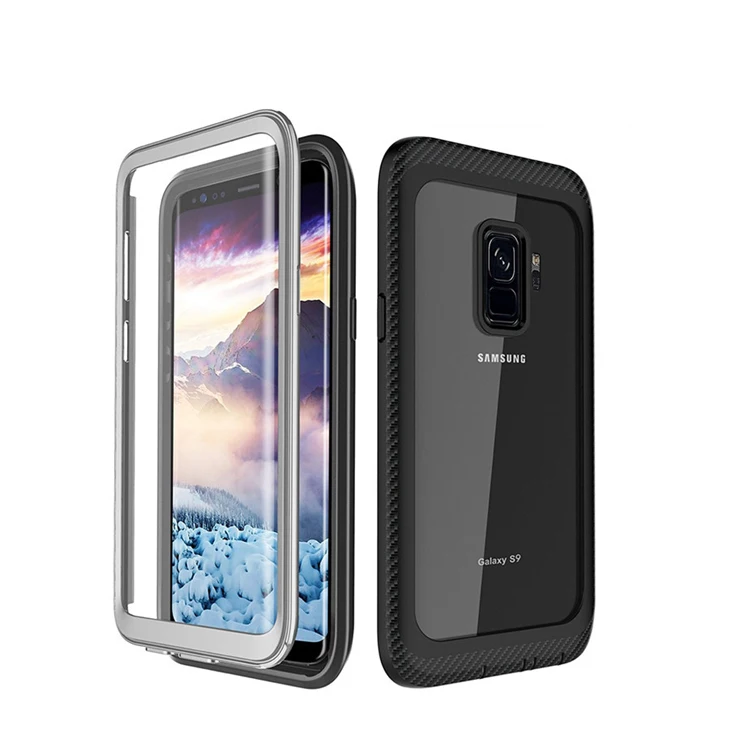 

Carbon fiber Three defense TPU+Plastic Outdoor Phone Case For Samsung S10 Plus/S9/S8/Note 10