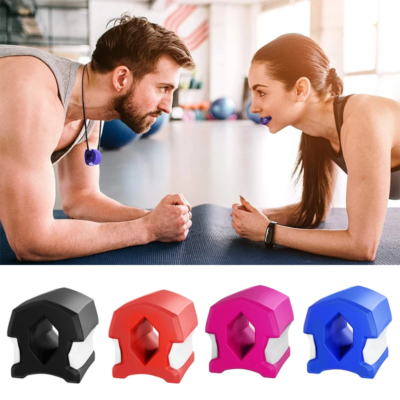 

New Arrival Food Grade Facial Muscle Exercising Silicon Jaw Trainer Gold, Black blue red or custom