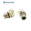 m8 female connector A-code 4pin metal m8 pcb connector for Automated sensor