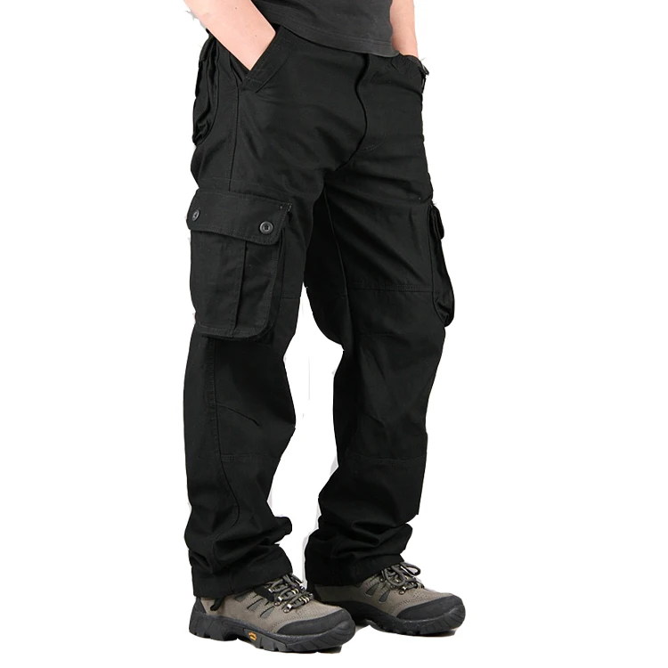 

Wholesale spring or autumn men's pants outdoor men's trousers multi-pocket pants loose straight casual pants, Requirement