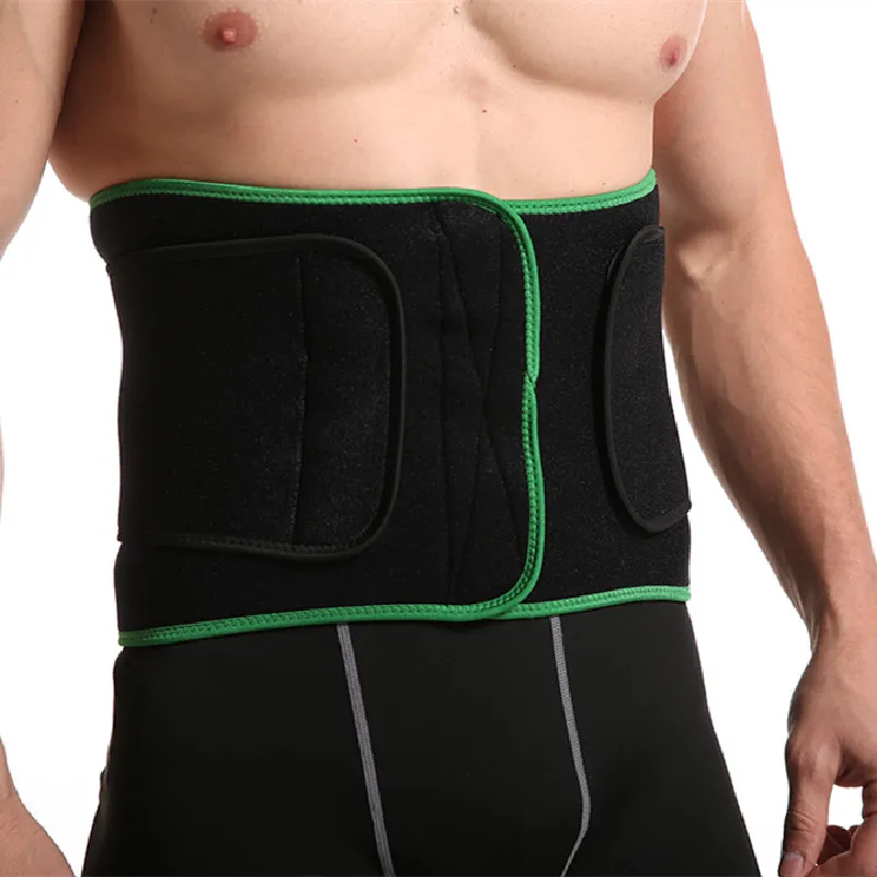 

Trimmer Belt Adjustable Weight Loss Wrap Sweat Workout Neoprene Back Belt Custom Slimming Waist Support Waist Trainer, Black