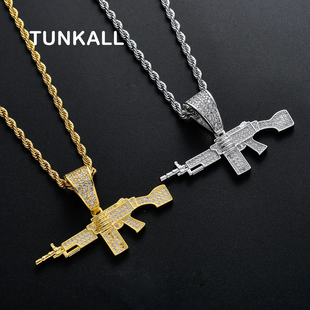 

CN135 Brass CZ Pendants Micro pave with CZ Bling Bling Mens Necklace Rock Hip Hop Jewelry