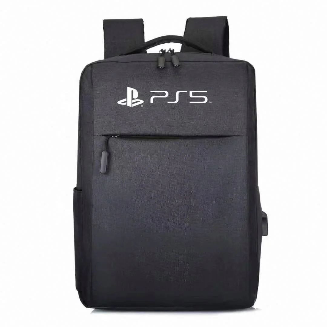 

Backpack Game Console Bag Host Storage Bag Handbag Shoulder Travel Bag for PS5/PS4 Host and Controller, Red,blue,black,gray