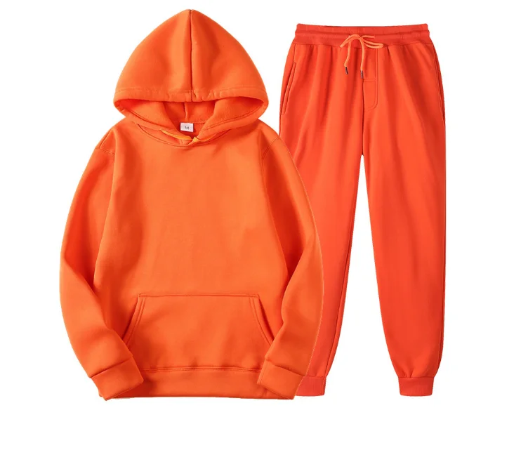 

Winter 2 Pieces Sets Men's Casual Gym Sports Sweatshirt Hoodies, 12 colors