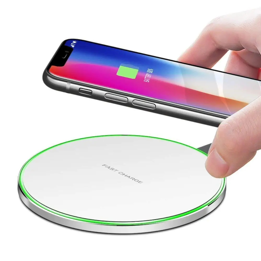 

Qi Wireless Charger For Xiaomi mi 9 8 SE Redmi Note Charging Pad Dock Cradle Charger USB For Samsung S9 S8 S7 Edge Note 8, Black white