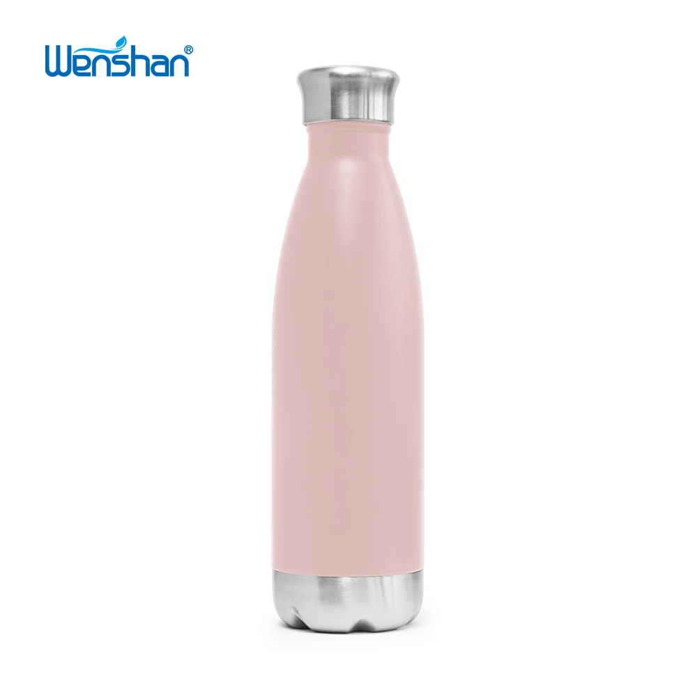 

High quality stainless steel 500ml cola shape vacuun flask water bottle with different lids, Customized color