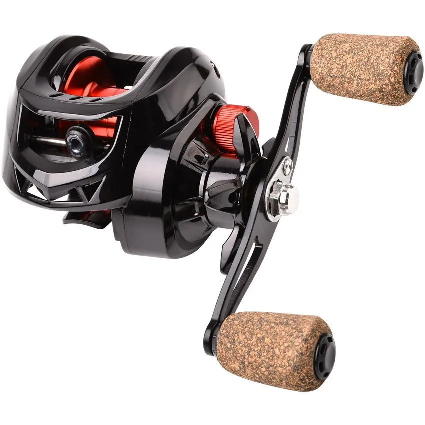 Sales1 High Quality 7.2:1 Gear Ratio Max Drag Low Profile12bb High Speed Fishing Wheel Durable Baitcasting Reel Powder Plastic