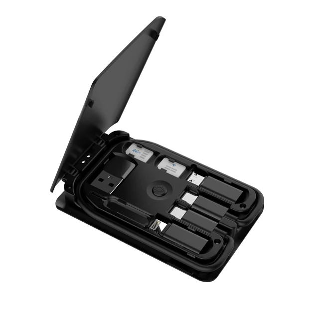 

budi multi-function smart adapter wireless charger, Black