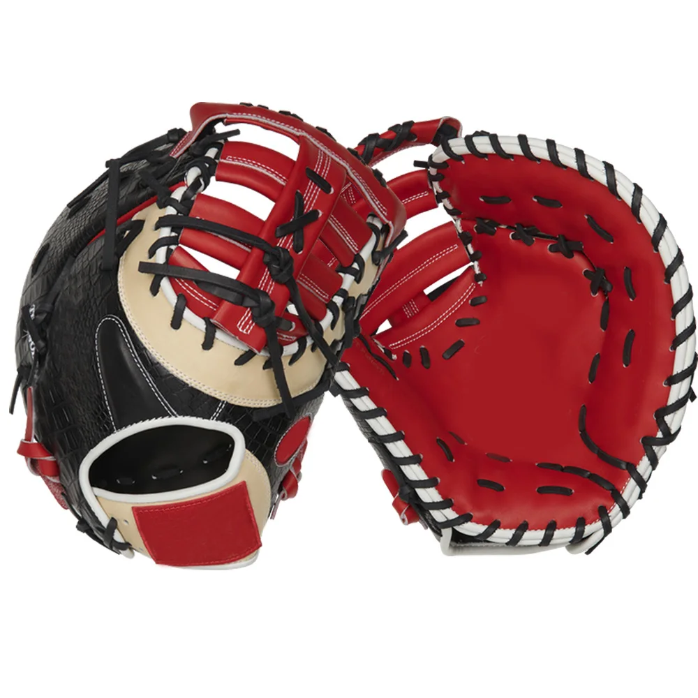 

13 inch first base mitt snakeskin leather baseball gloves