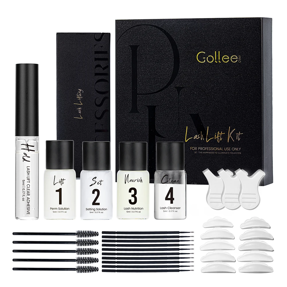 Gollee Keratin Lash and Brow Lamination Lash Lifting Korian Eyebrow Cream Brow Lash Lift Kit and Customize Tint Kit