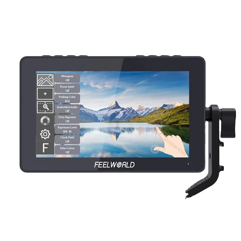 

FEELWORLD F5 Pro 5.5 Inch on DSLR Camera Field Monitor 4K HDMI FHD 1920x1080 LCD Video Focus Assist for Gimbal Rig