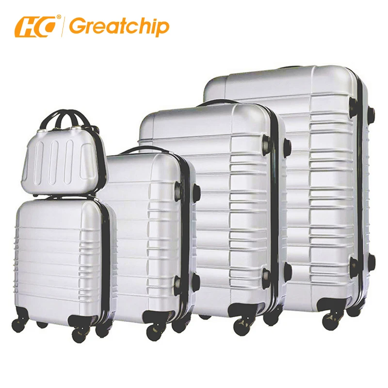 

Travel Bags 3 Pecas Viagem Malas Hard ABS Trolley Bags Suitcase Luggage Sets, Silver, yellow, red, blue, black, etc.