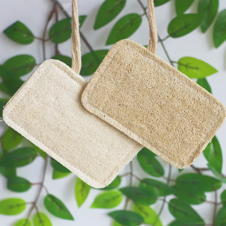

Biodegradable recycled natural eco friendly kitchen dish washing cleaning scrubber pad loofah luffa lufa lofa loofa sponge, Natural and white
