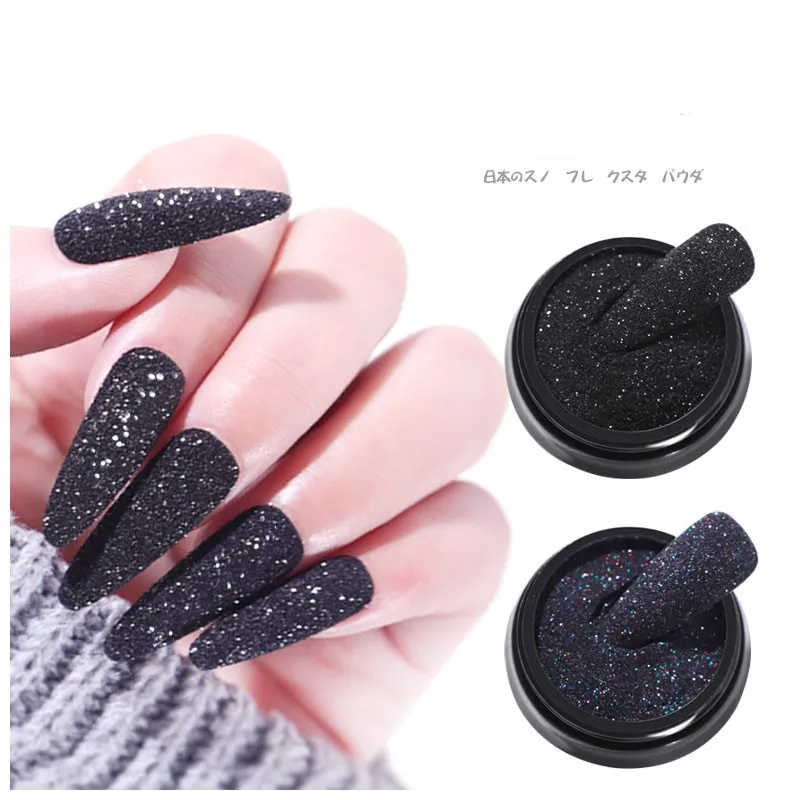 

Misscheering 2G Aurora Matte Effect Powders Nail Starlight Black Sugar Glitters Sparkling Manicure Decorations Nail decor