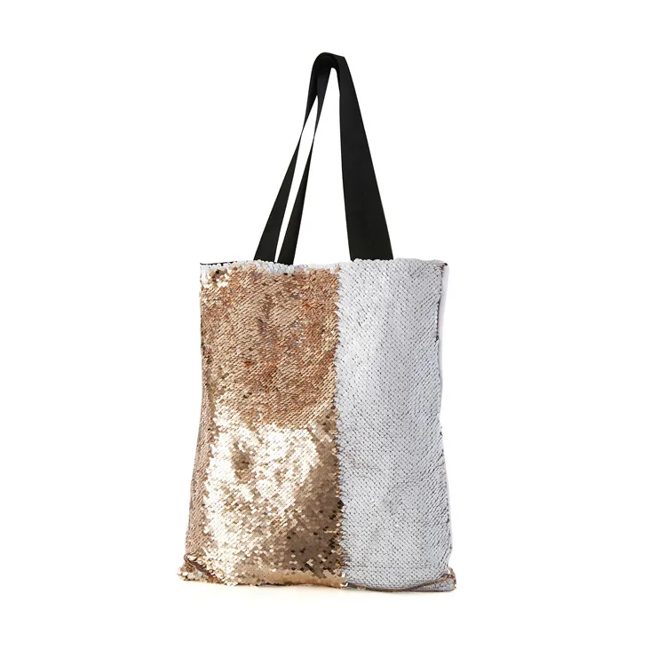 

Prosub Customized Blank Sublimation Magic Sequin Handbag Tote Bags