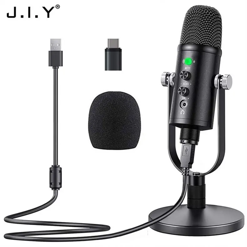 

BM-86 Large Diaphragm Karaoke Sing Recording Microphone Microfono Condensatore Profesional, Black