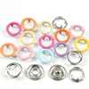 Custom garments accessories metal brass ring prong snap button