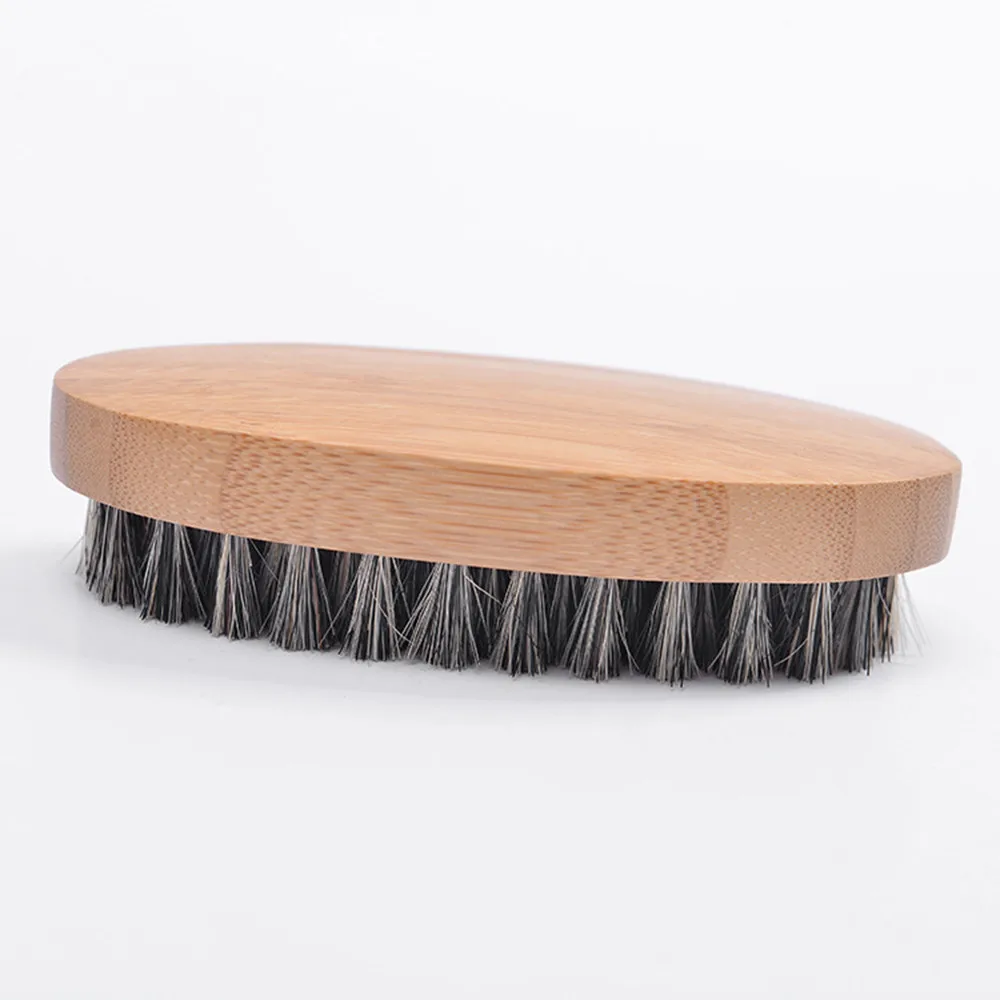 
Natural Boar Bristle Beard Brush For Men Bamboo Face Massage That Works Wonders To Comb Beards and Mustache Drop Shipping 