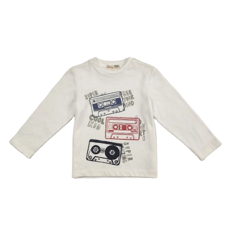

Baby long Sleeves t shirts Custom Logo baby t-shirts unisex Girl Boy children tshirt with cartoon printing