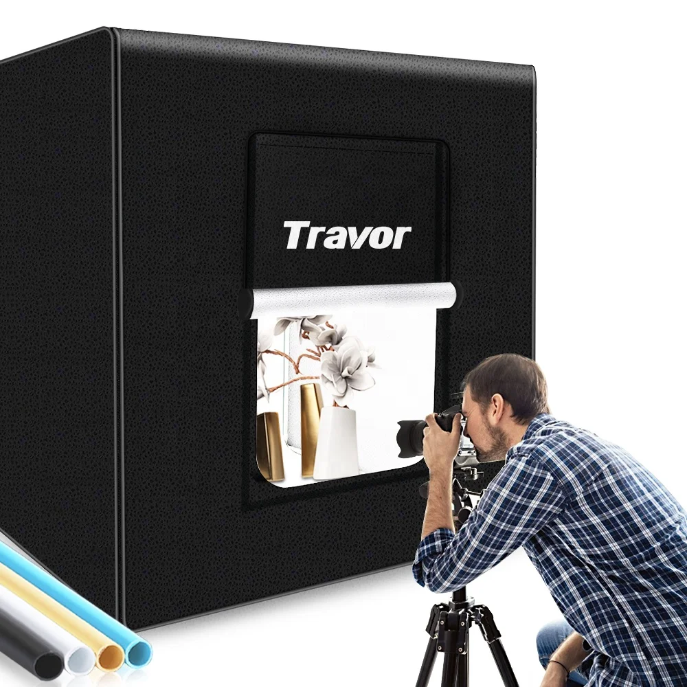 

Travor new product M90 studio photo soft box large size 90*90 cm 15000lm shooting tent light box photography equipment