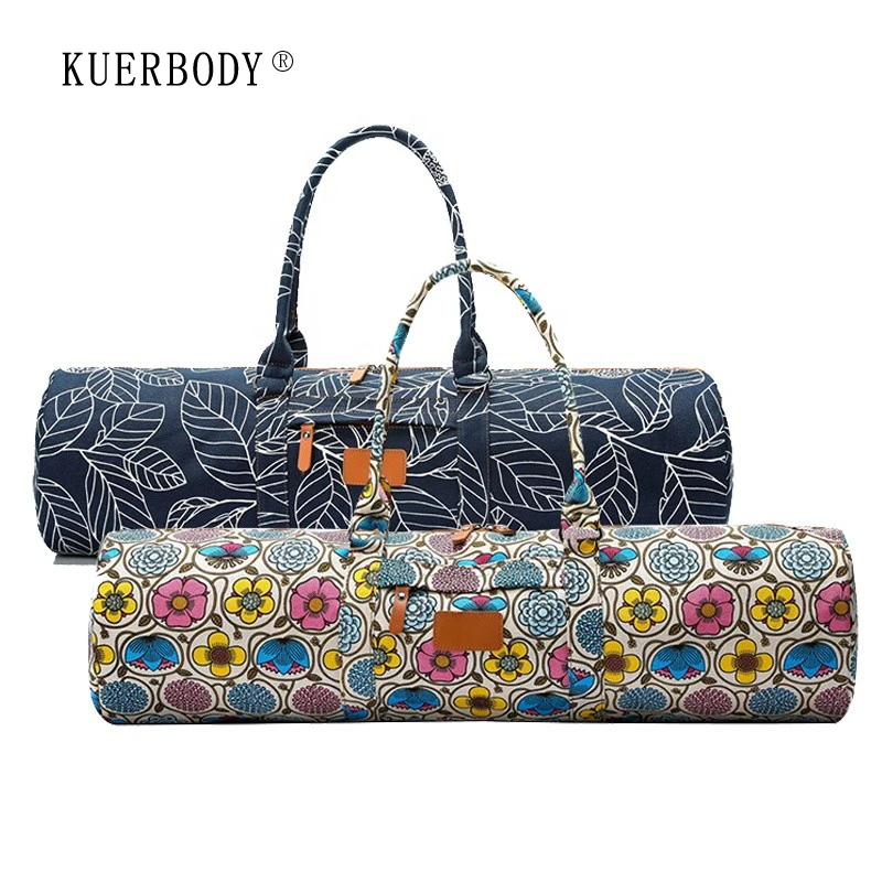 

Yoga Mat Bag Easy Carry Pocket Yoga Mat Carrier Tote Bags Waterproof Canvas Pilates Yoga Sling Bag Knapsack, Customized color