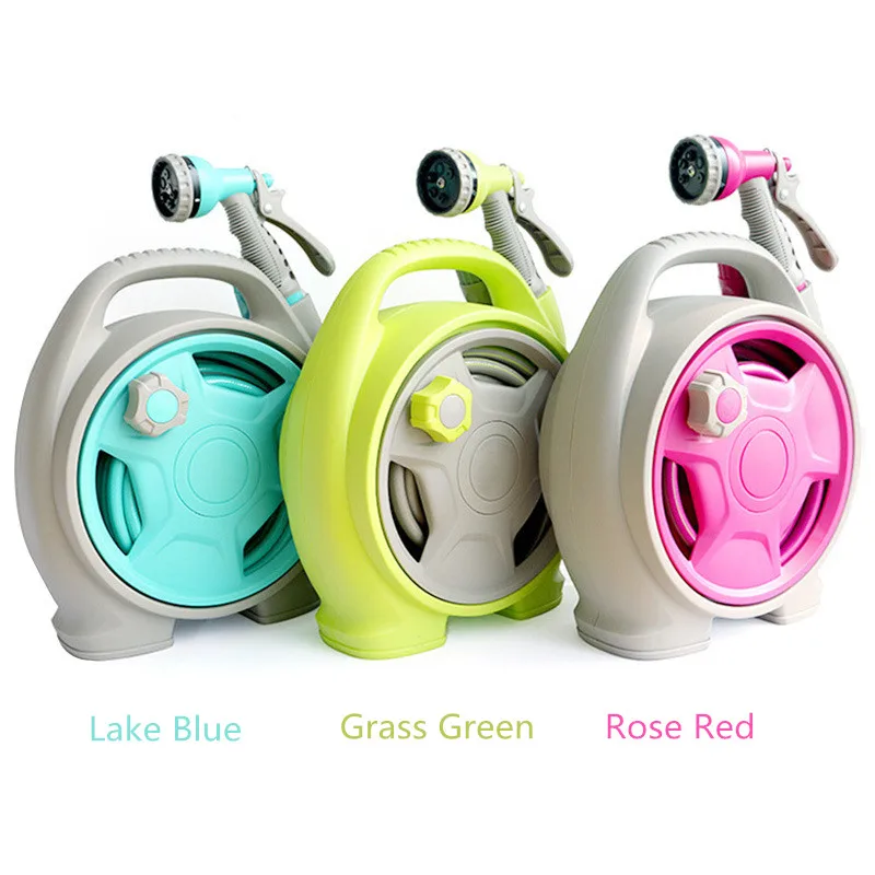 

Hot Selling Lightweight Automatic Retractable High-Pressure Water Gun Portable Garden Mini Hose Reel Set