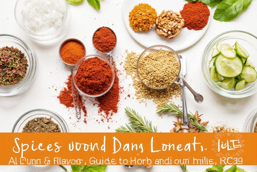 Cooking with spices and herbs