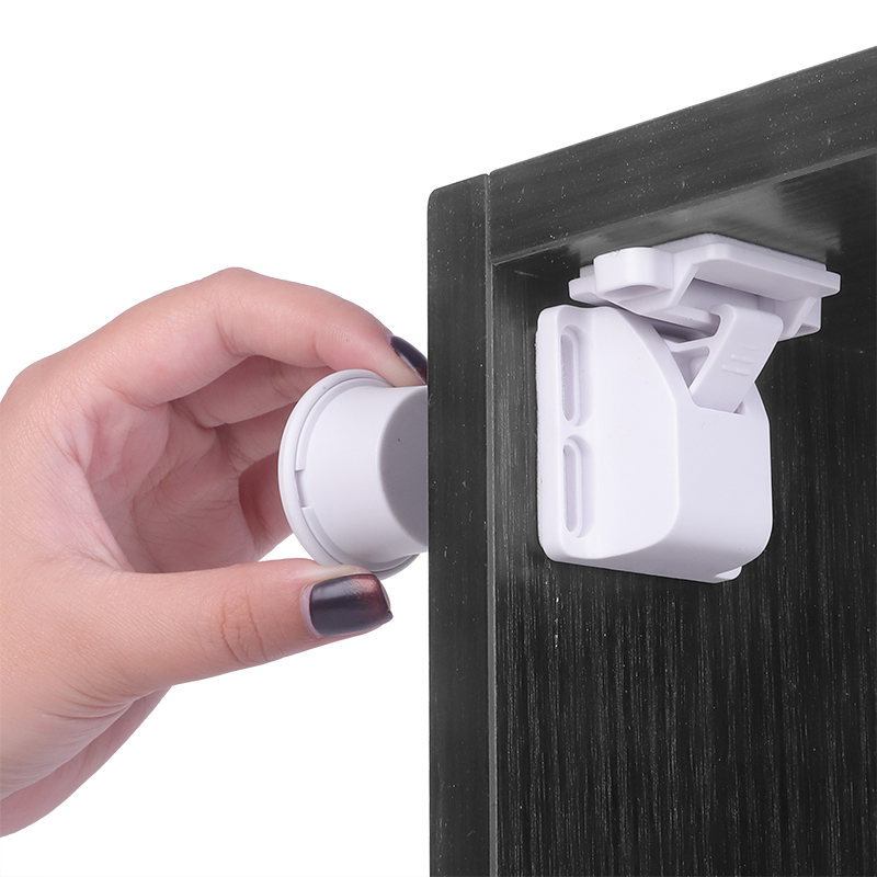 

Adhesive Cabinet Fridge Drawer Lock Children Security Products Baby Magnetic Child Lock Safety