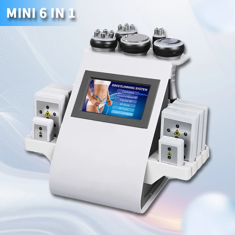 

trending 2021 6 In 1 MIni Cavitation Rf Slimming Machine Ultrasonic Liposuction Lose Weight Radio Frequency 40k Rf Machine