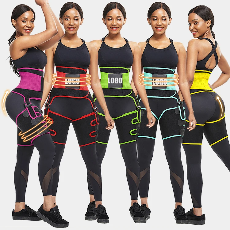 
Adjustable Neoprene Sweat Waist Trainer Waist Trimmer Belt High Waist Butt Lifter Thigh Shaper 