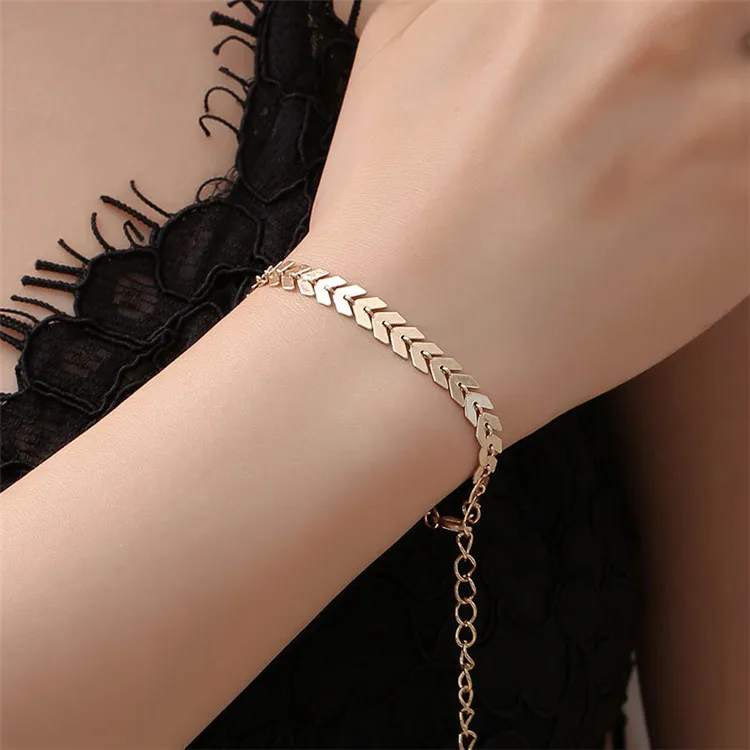 

New Creative Jewelry Brand New Design Bohemian Simple And Versatile Arrow Bracelet Trendy Fashion Bracelet, Silver,gold or custom