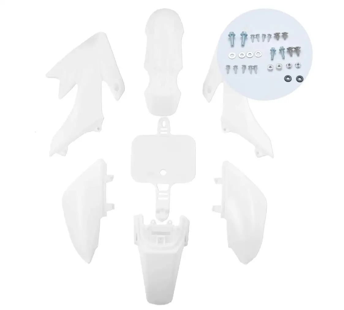 AH Plastic Fender Fairing Body Work Kit Set，Plastic Body Fender Kit 7 piece for CRF50 Chinese Mini Dirt Bikes 