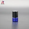 Refillable blue color 1ml 1.5ml mini roll on essential oil bottles sample glass vial roller on perfume bottle