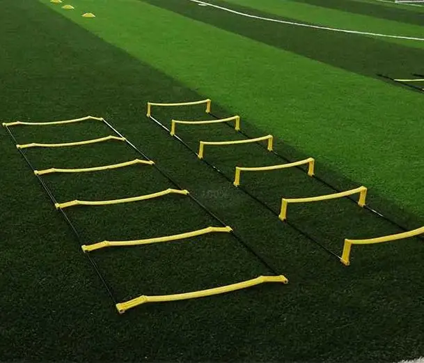 

4 m 12 rungs Elevation 2-in-1 Speed ladder and speed hurdles, Yellow and black