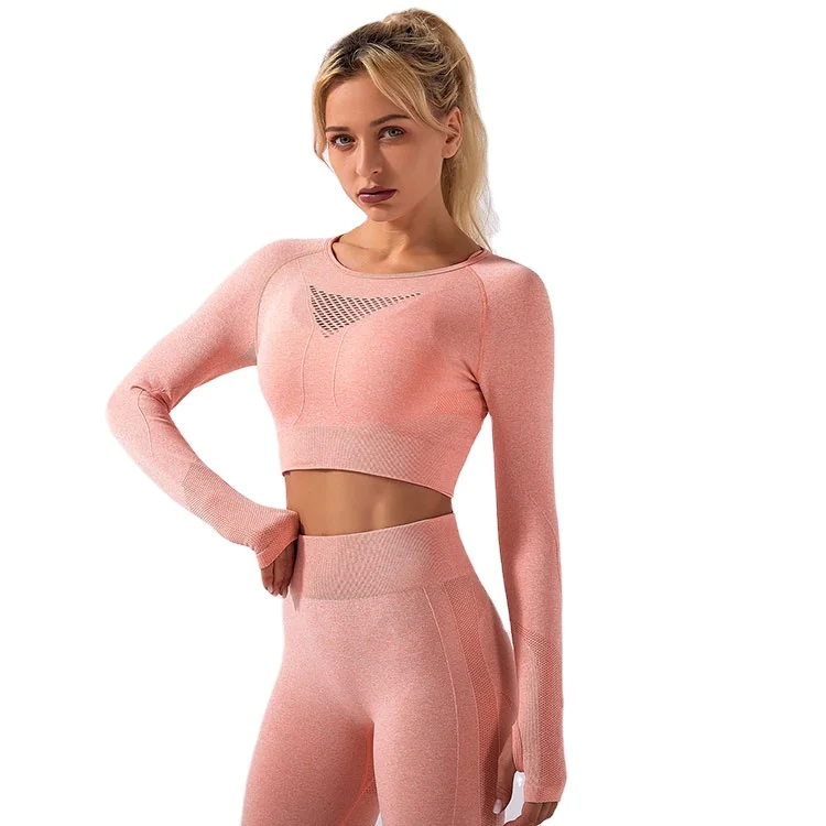 

Wholesale Manufacturers Women Gym Clothes Fitness Wear Compression High Elastic Fashion Custom Yoga Gym Wear Set, Shown