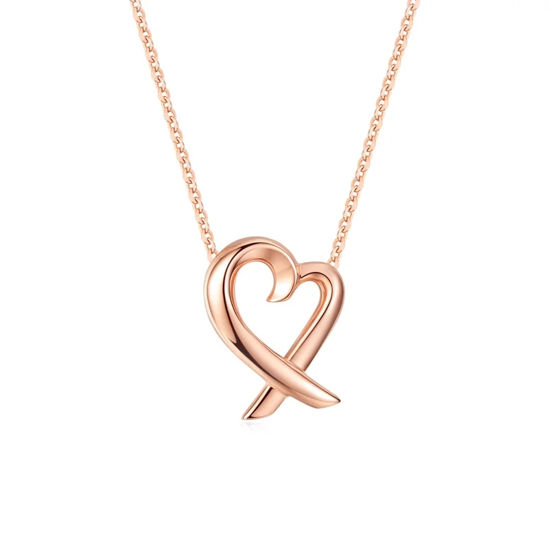 

Dropshipping Luxury Dainty Tiny Charm Beautiful Rose Gold Plated Pearl Chain Hollow Heart Square Pendant Necklace Jewelry