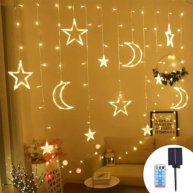 

LED Warm Multi Color Moon Star Light Home Ornaments Decorations Atmosphere Light