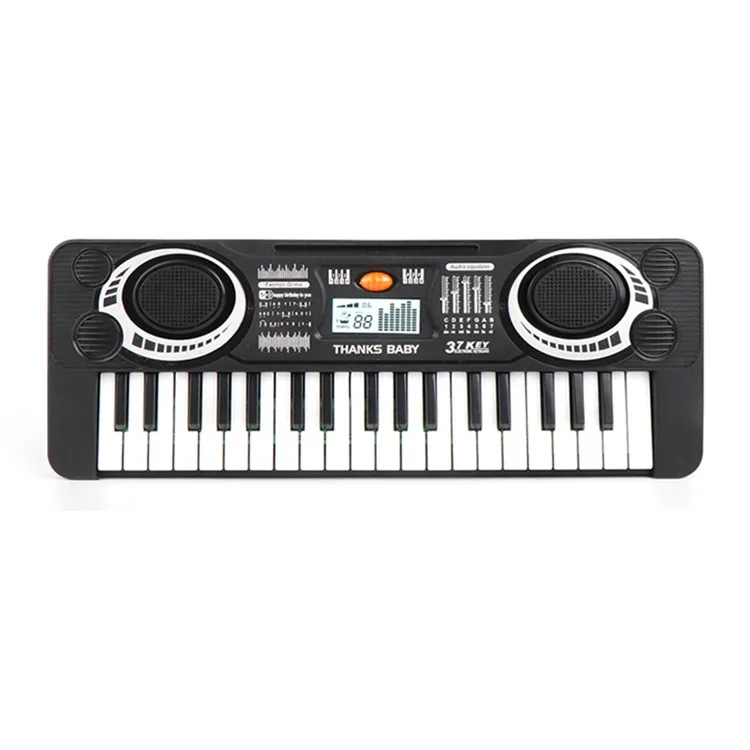 

37 Keys Children Electric Piano Keyboard Musical Instrument Music Learning Toy, Black