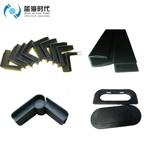 Black/white Plastic Edges Corners Profiles For Corrugated Plastic